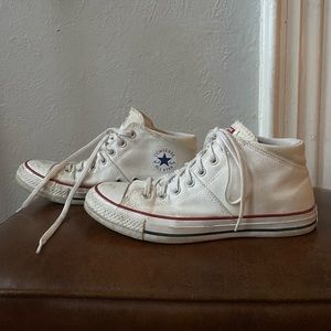 ⭐️ Converse Mid Tops - White - Women’s Size 9.5